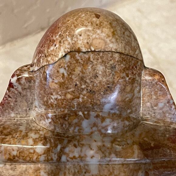 Happy Buddha onyx stone statue - Picture 7 of 10